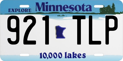 MN license plate 921TLP