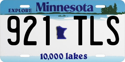 MN license plate 921TLS