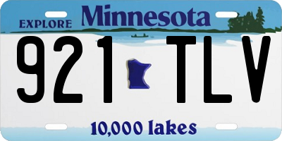 MN license plate 921TLV