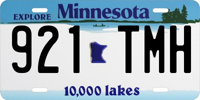 MN license plate 921TMH