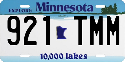 MN license plate 921TMM