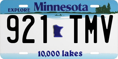 MN license plate 921TMV
