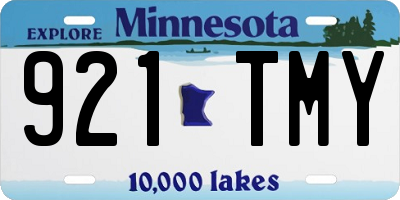 MN license plate 921TMY