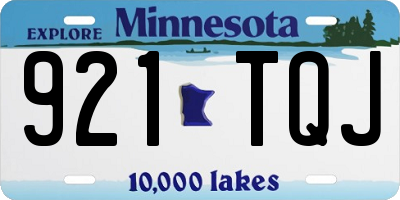 MN license plate 921TQJ