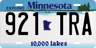 MN license plate 921TRA