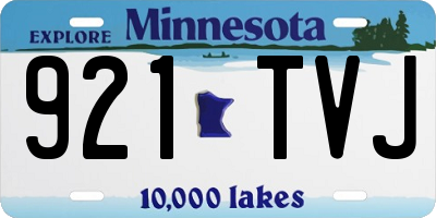 MN license plate 921TVJ