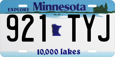 MN license plate 921TYJ