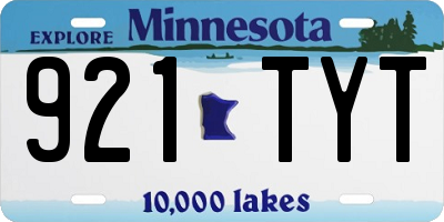 MN license plate 921TYT