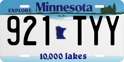MN license plate 921TYY
