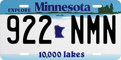 MN license plate 922NMN