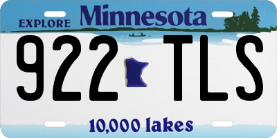 MN license plate 922TLS