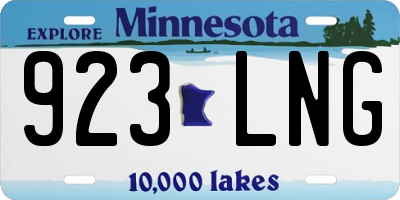 MN license plate 923LNG