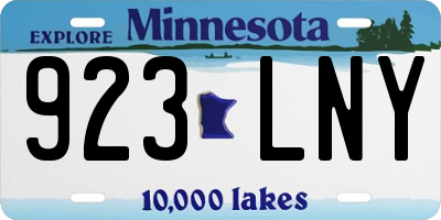 MN license plate 923LNY