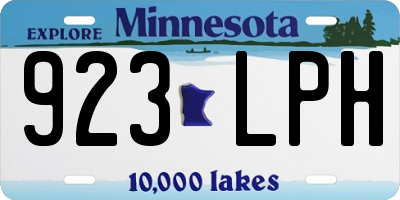 MN license plate 923LPH