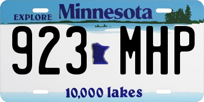 MN license plate 923MHP