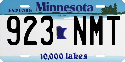 MN license plate 923NMT