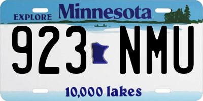 MN license plate 923NMU