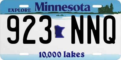 MN license plate 923NNQ
