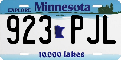 MN license plate 923PJL