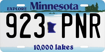 MN license plate 923PNR