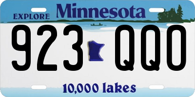 MN license plate 923QQO