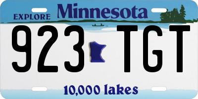 MN license plate 923TGT