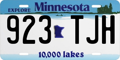 MN license plate 923TJH