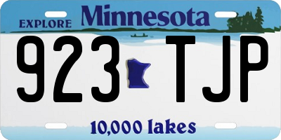 MN license plate 923TJP