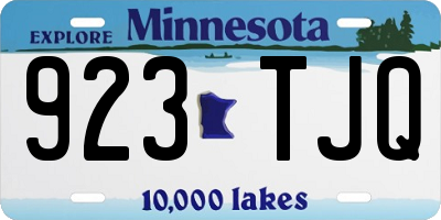 MN license plate 923TJQ