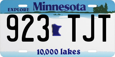 MN license plate 923TJT