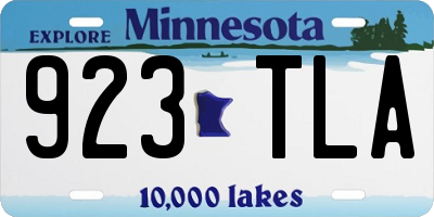 MN license plate 923TLA