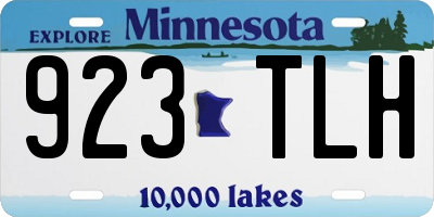 MN license plate 923TLH