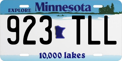 MN license plate 923TLL