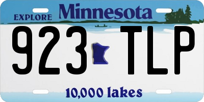 MN license plate 923TLP