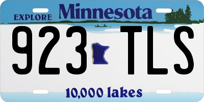 MN license plate 923TLS