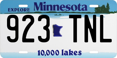 MN license plate 923TNL