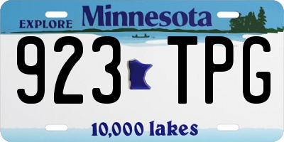 MN license plate 923TPG