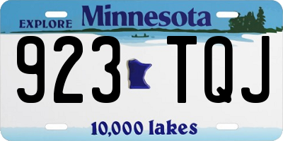 MN license plate 923TQJ