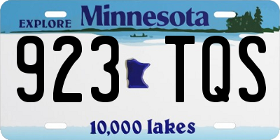 MN license plate 923TQS