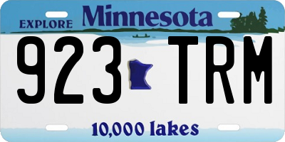 MN license plate 923TRM