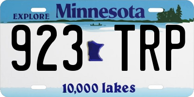 MN license plate 923TRP