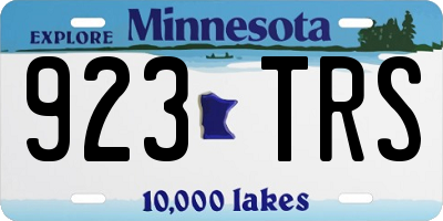 MN license plate 923TRS
