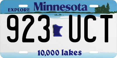 MN license plate 923UCT