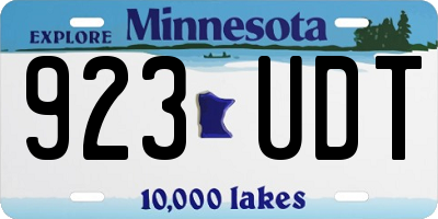 MN license plate 923UDT