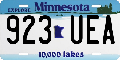 MN license plate 923UEA