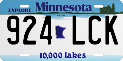 MN license plate 924LCK
