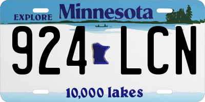 MN license plate 924LCN
