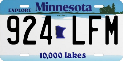 MN license plate 924LFM