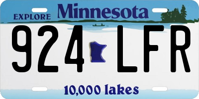 MN license plate 924LFR