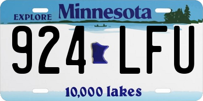 MN license plate 924LFU